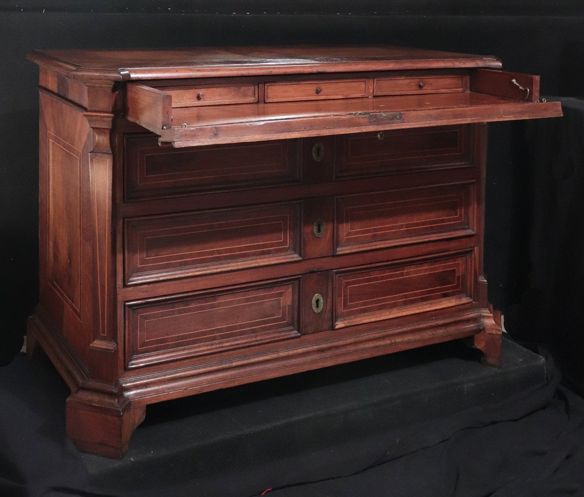 Chest Of Drawers With Scarabattolo, Tuscany, 18th Century