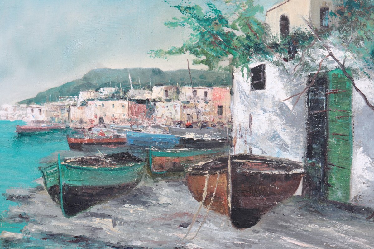 Elettra De Angelis (naples 1906-1999) - Positano-photo-3