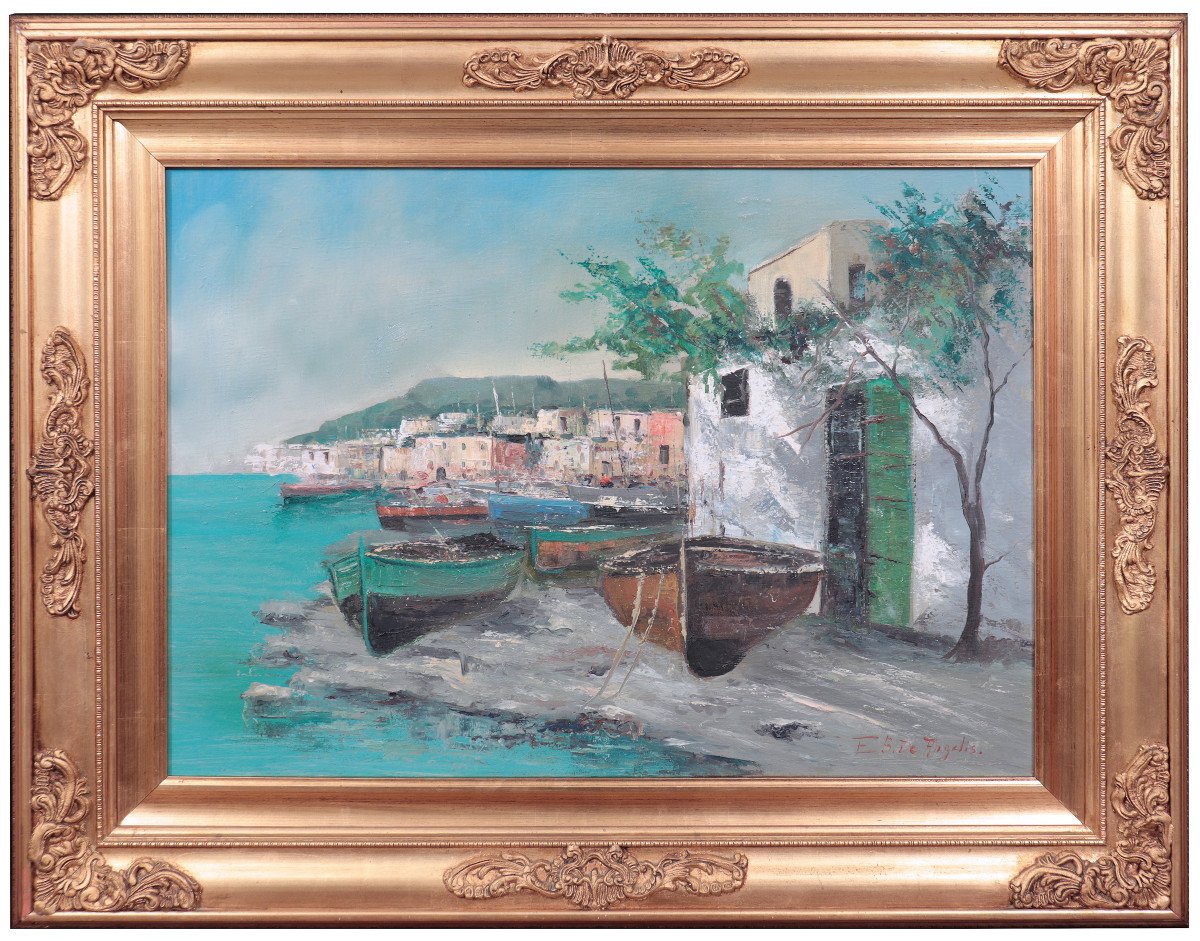 Elettra De Angelis (naples 1906-1999) - Positano