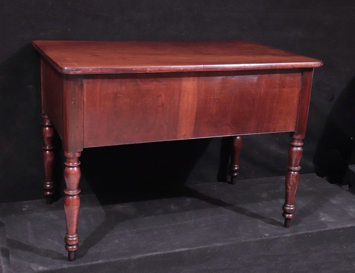 Walnut Desk, Tuscany, 19th Century-photo-1