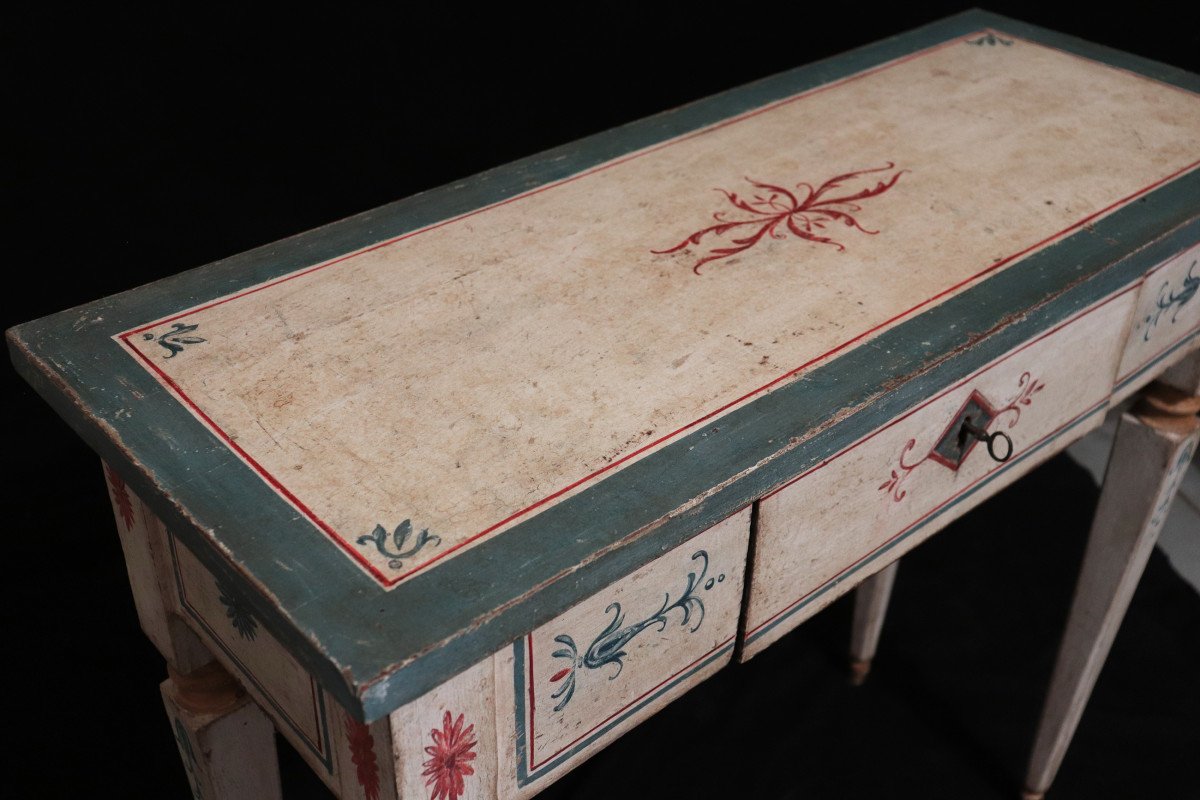 Lacquered Table, Tuscany, 18th Century-photo-3