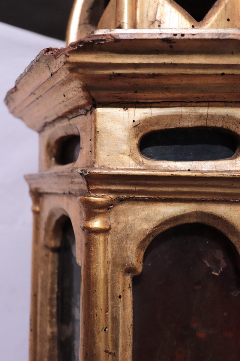 Pair Of Golden Lanterns, Tuscany, 16th Century-photo-3