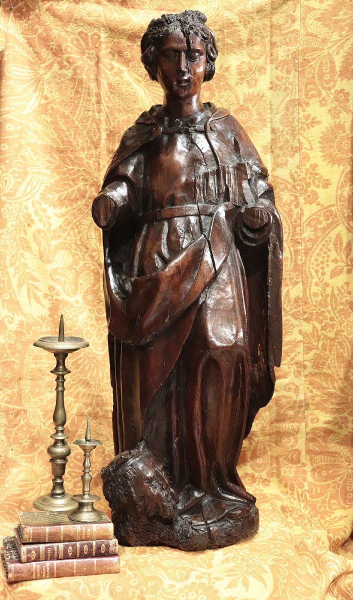 Sculpture En Bois : Judith Et Holopherne, Vénétie, 16e Siècle