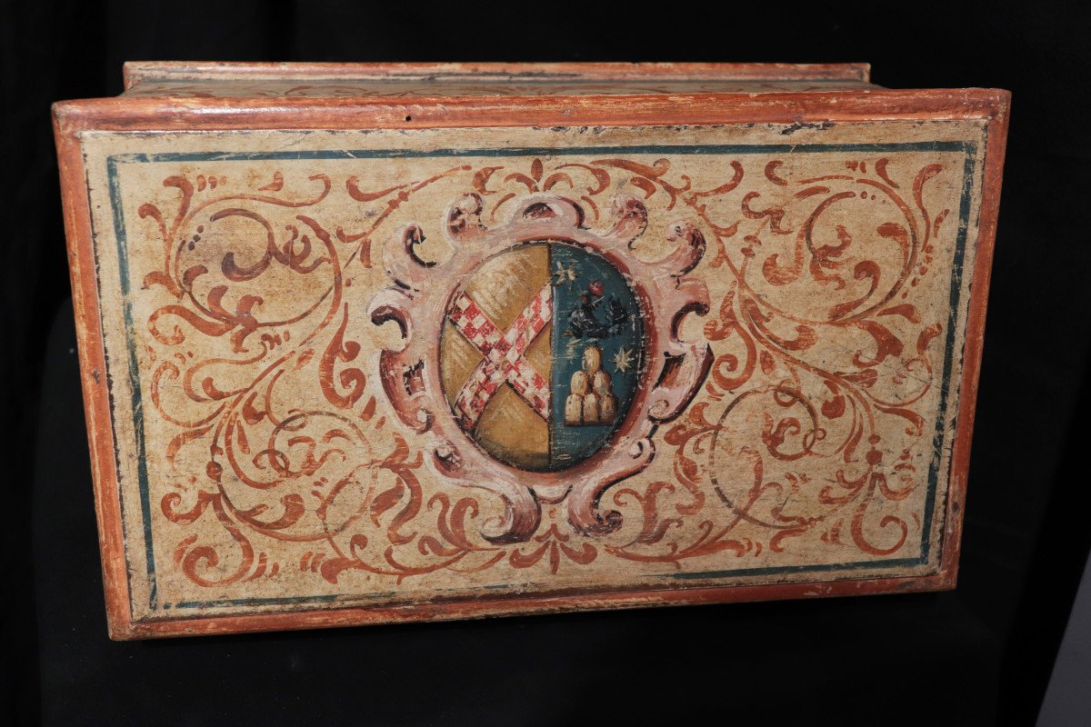 Lacquered Casket, Tuscany, 18th Century-photo-4