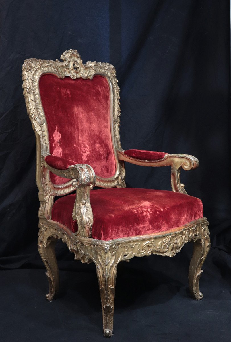 Fauteuil Doré, Rome, Début Du 18e Siècle