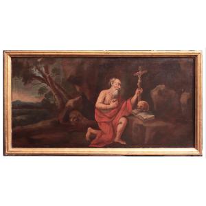 Peintre Toscan : Saint Jérôme, 17ème Siècle