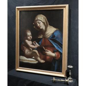 Bartolomeo Gennari (bologne 1594-1661) - Madone Et Enfant