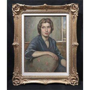 Giuseppe Mascarini (bologna 1877 - Milan 1954) - Portrait Of Carla