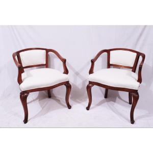 Pair Of Armchairs, Italy, Late 19th Century