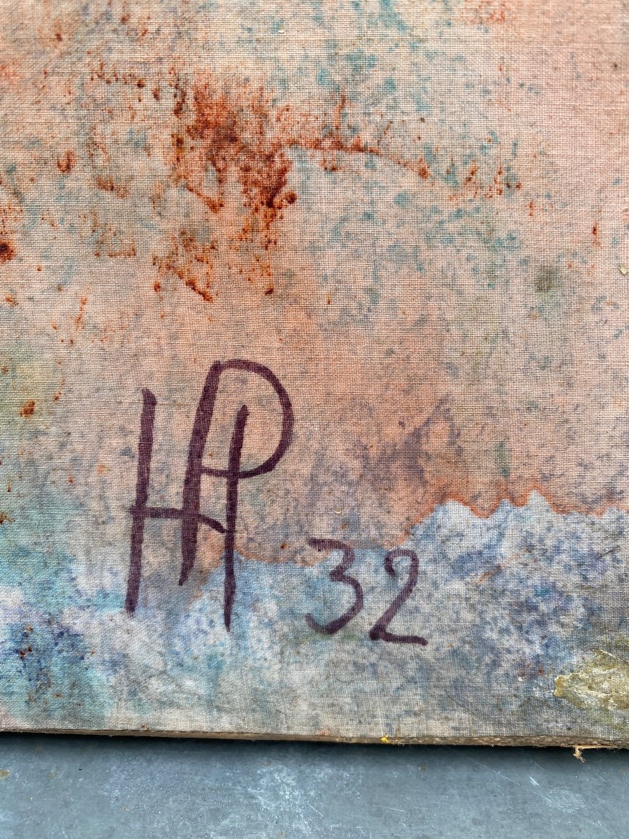 Oil On Canvas 78 Cm X 52 Cm Dated 1932 Monogram Hp By Hans Pfeiffer 1907 1994-photo-2
