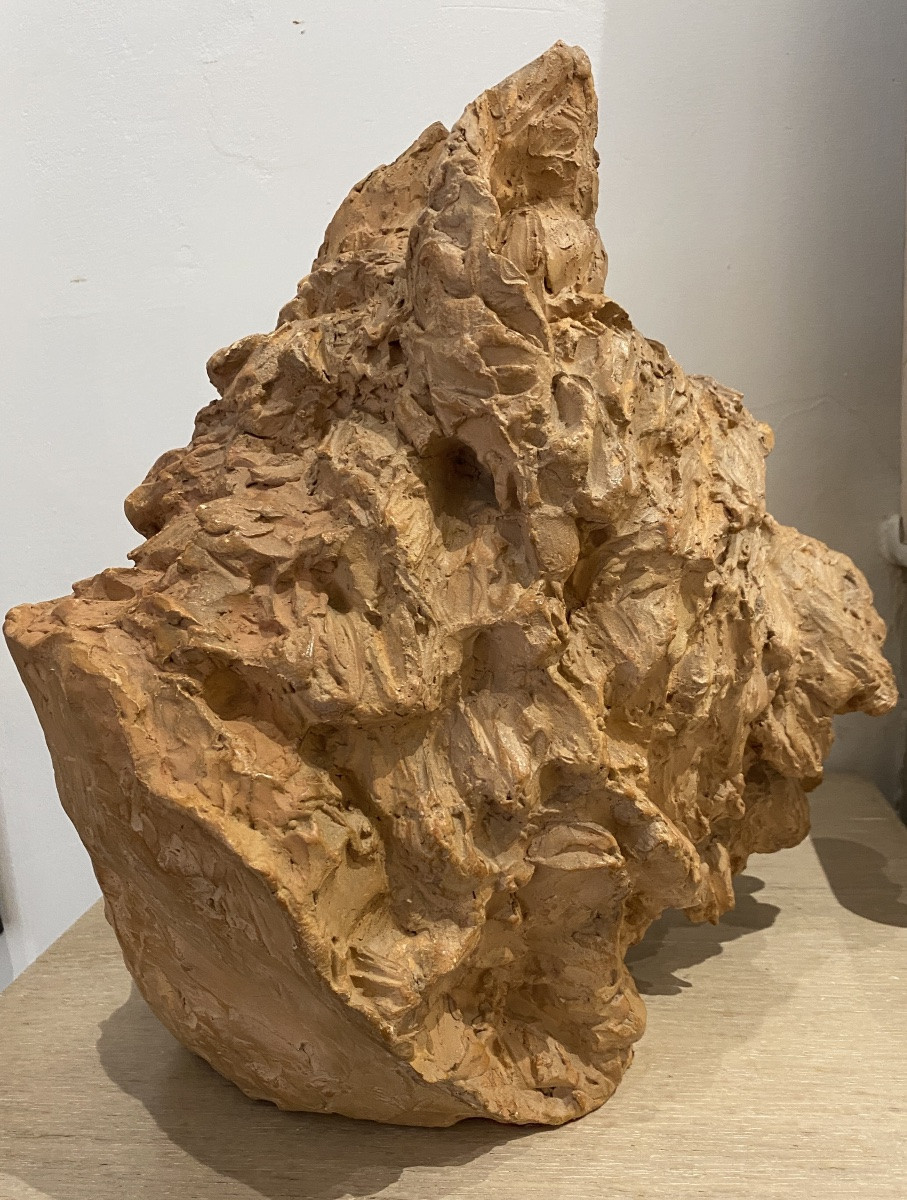 Terracotta Bouvier Des Flandres 34 Cm Height Viewed By Sculptor Richard Fath 1900 - 1952 -photo-3