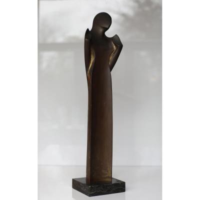 Grand Bronze From Scarpa Riccardo 1964 Signed Numbered 3/6