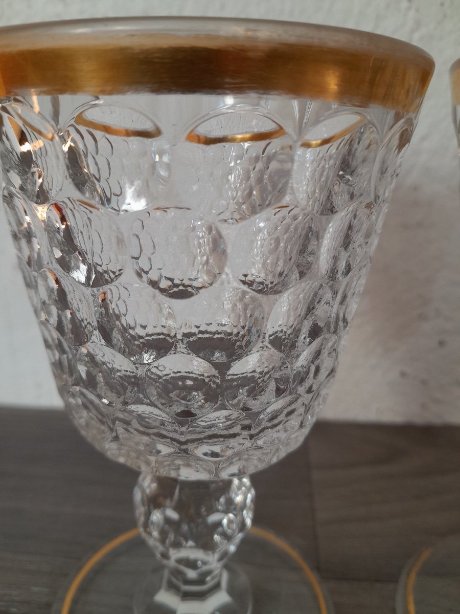 Paire De Verres Cristal, XIX ème-photo-4