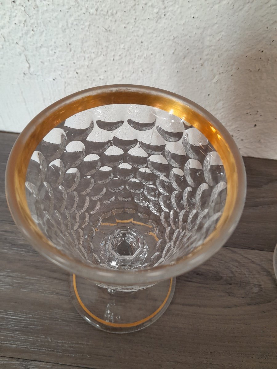 Paire De Verres Cristal, XIX ème-photo-1