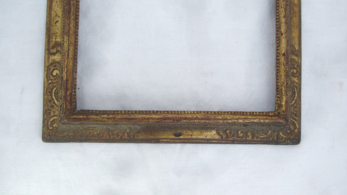 Golden Wood Frame With Reversed Profile, 18th Century-photo-2