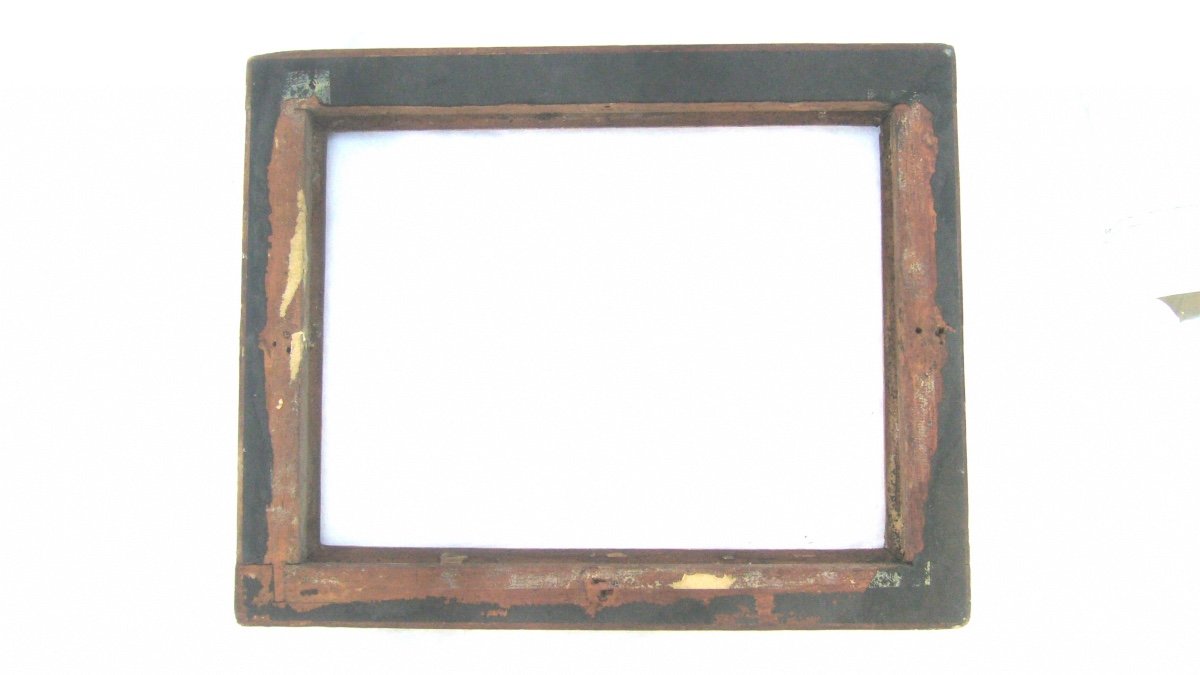 Golden Wood Frame With Reversed Profile, 18th Century-photo-1