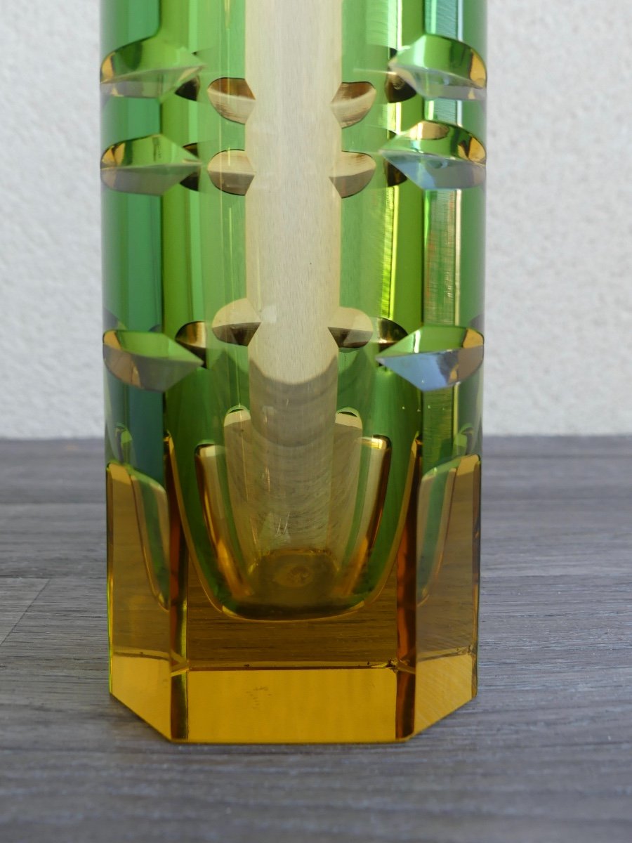 Vase En Cristal Bohème Par Karel Wunsch, 1960-photo-4