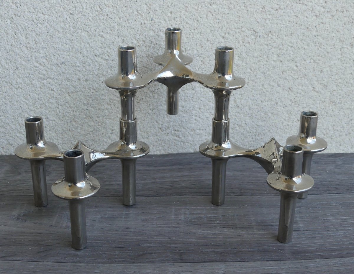 3 Nagel Candlesticks, 1970, Design-photo-2