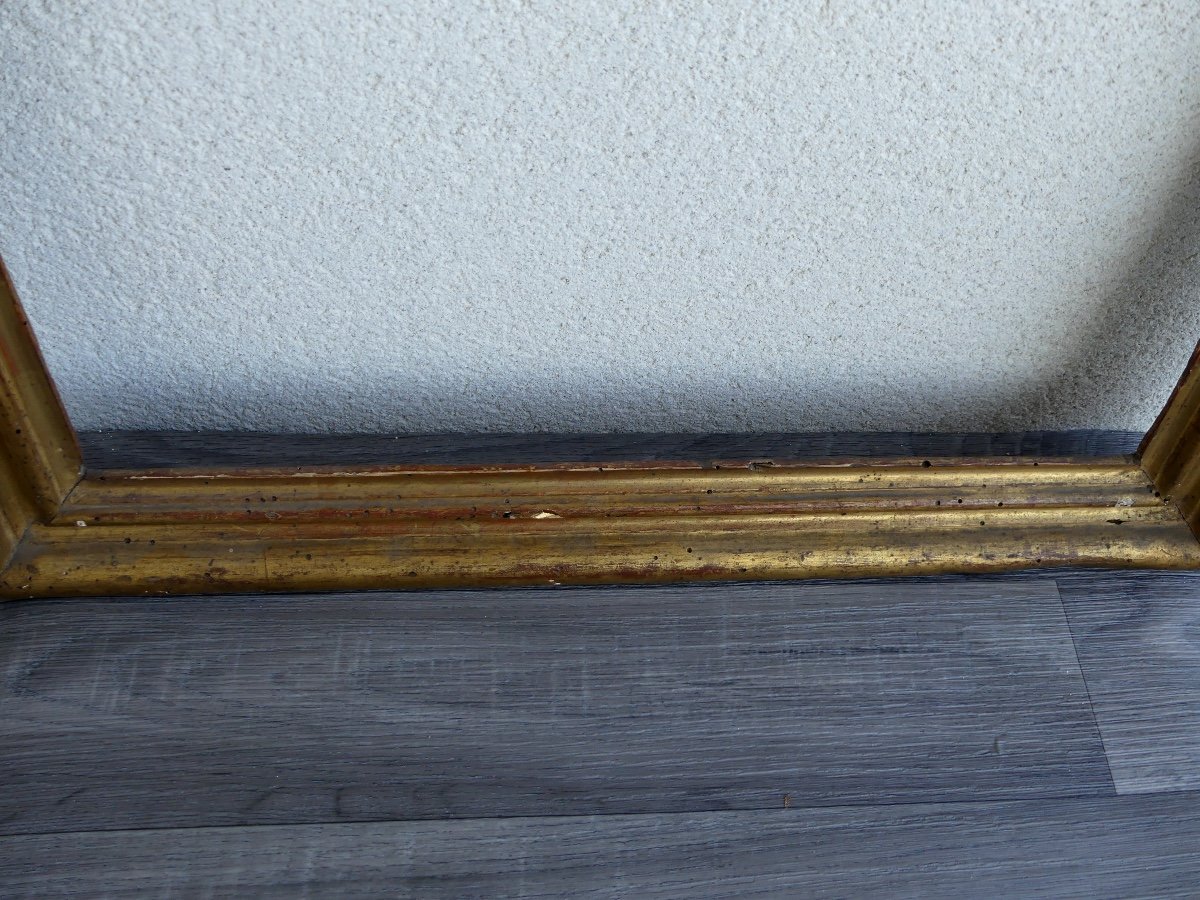 18th Century Molded And Gilded Wooden Frame-photo-4