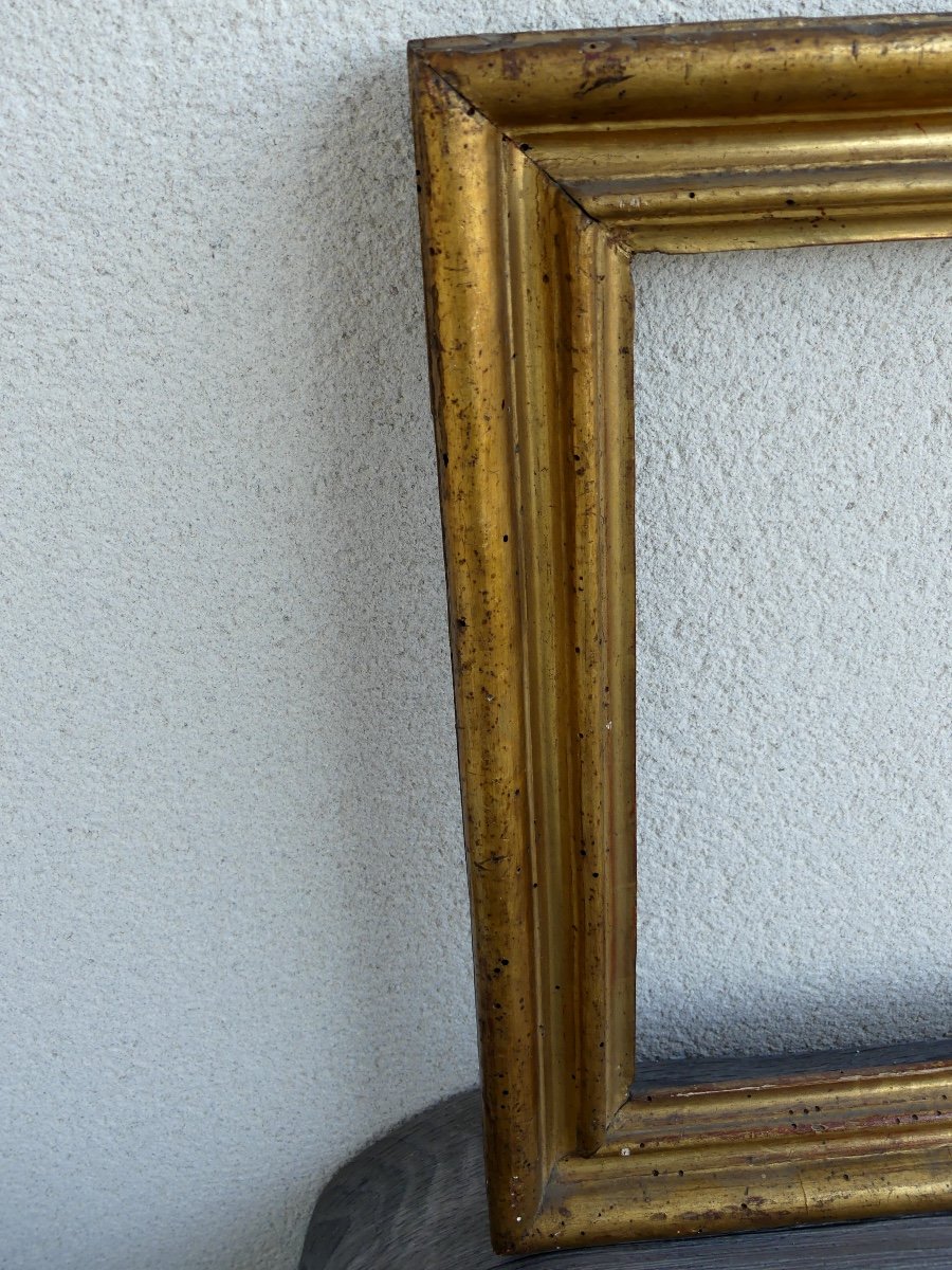 18th Century Molded And Gilded Wooden Frame-photo-1