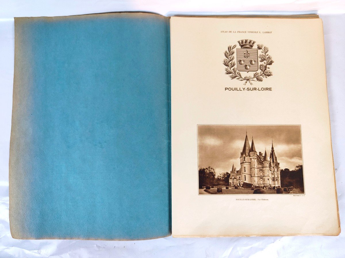 Very Rare Larmat Wine Atlas - Loire Valley - 1946-photo-3