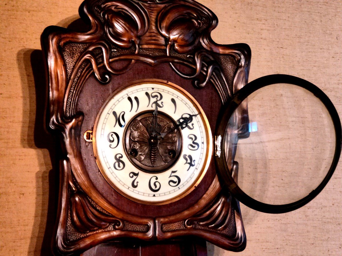 Rare Art Nouveau Jugendstil Clock-photo-4