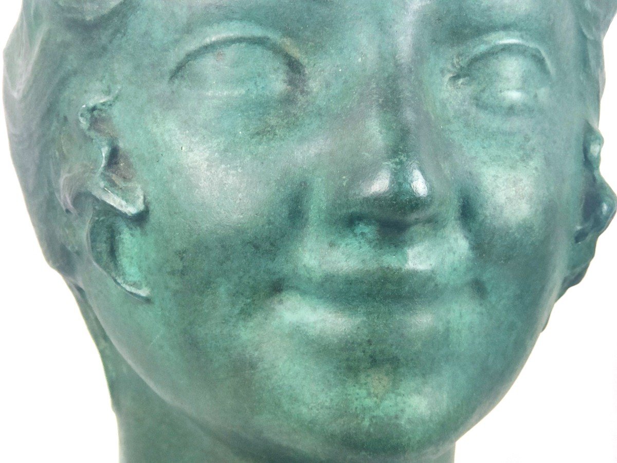 Paul Silvestre / Susse Frères: Bronze Bust - Circa 1925-photo-3