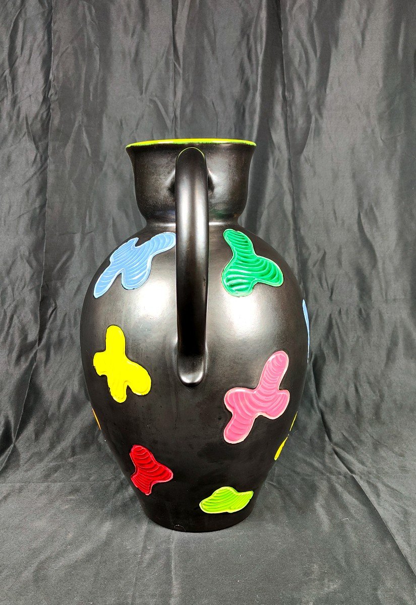 Grand Vase Cruche Elchinger Circa 1950-photo-2