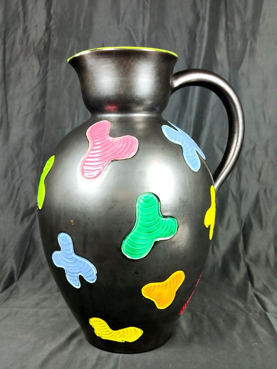 Grand Vase Cruche Elchinger Circa 1950-photo-4