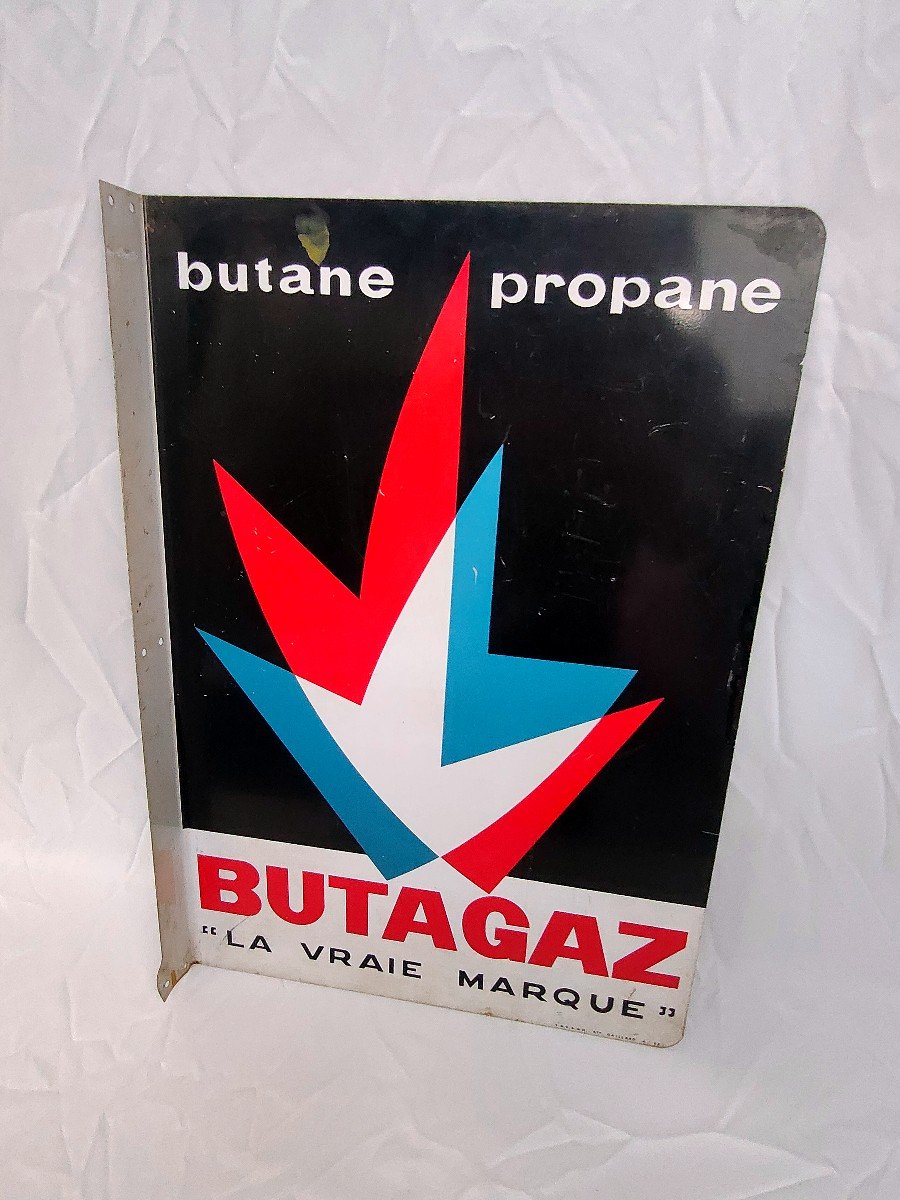 Plaque émaillée Butagaz 1968-photo-1