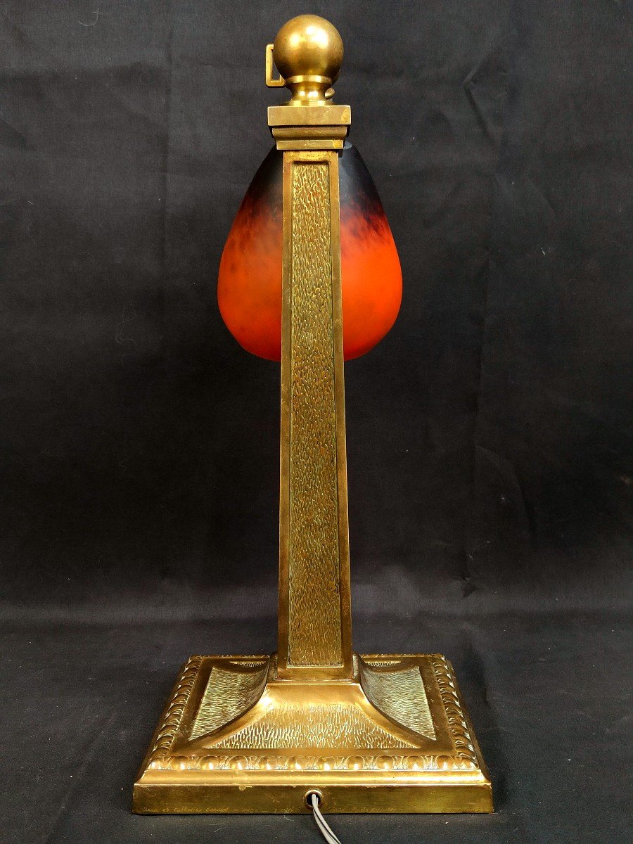 Schneider Art Nouveau Lamp 1920-photo-4