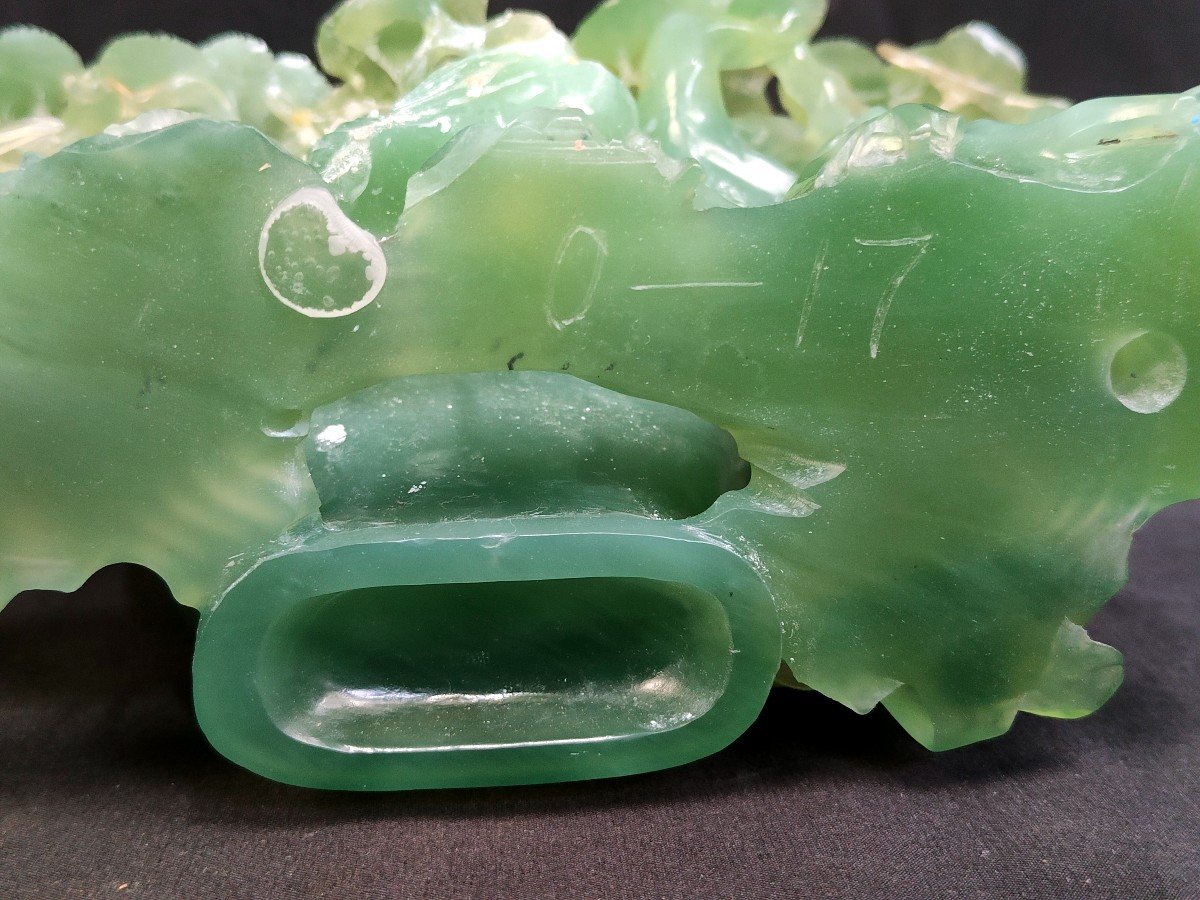 China: Animal Sculpture In Jadeite/serpentine, Early 20th Century-photo-8