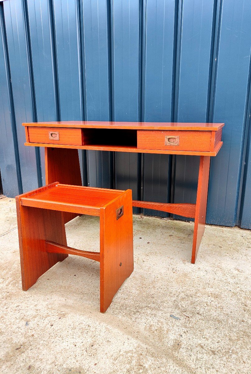 Scandinavian Desk + 70s Chairs Maison Gautier-photo-3