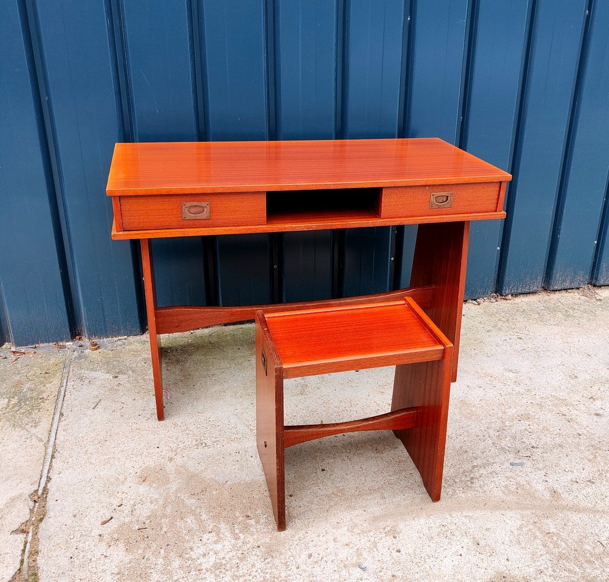 Bureau Scandinave + Chaises Années 70 Maison Gautier-photo-1