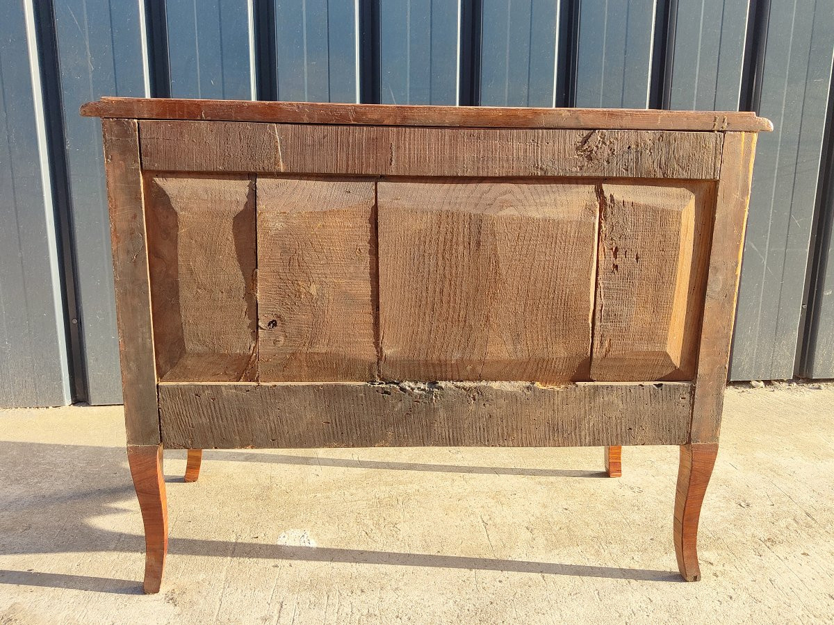 Transition Period Sauteuse Chest Of Drawers - Circa 1760-photo-5