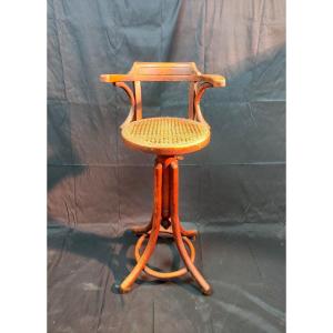 Children's Hairdresser's Stool - Thonet Or Fischel - Circa 1900