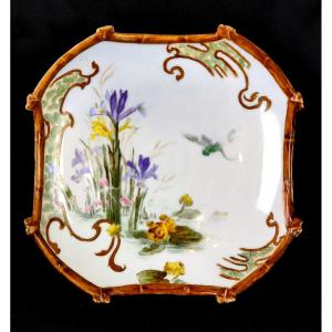 Art Nouveau Dish With Japanese Decor - J.dorguin