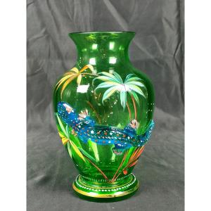 Auguste Jean : Fabuleux Vase à La Salamandre
