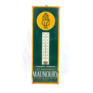 Advertising Thermometer From Papèteries Maunoury