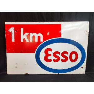 Plaque émaillée Esso