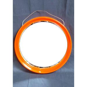 Vintage Orange Mirror 1970s