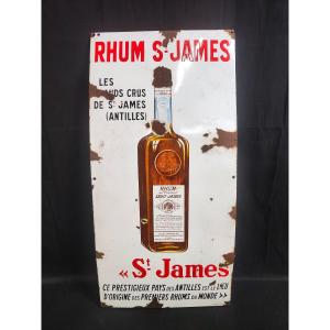 St James Rum Enameled Plaque