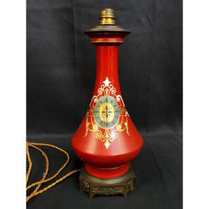 Lampe XIXème S. En Porcelaine De Paris