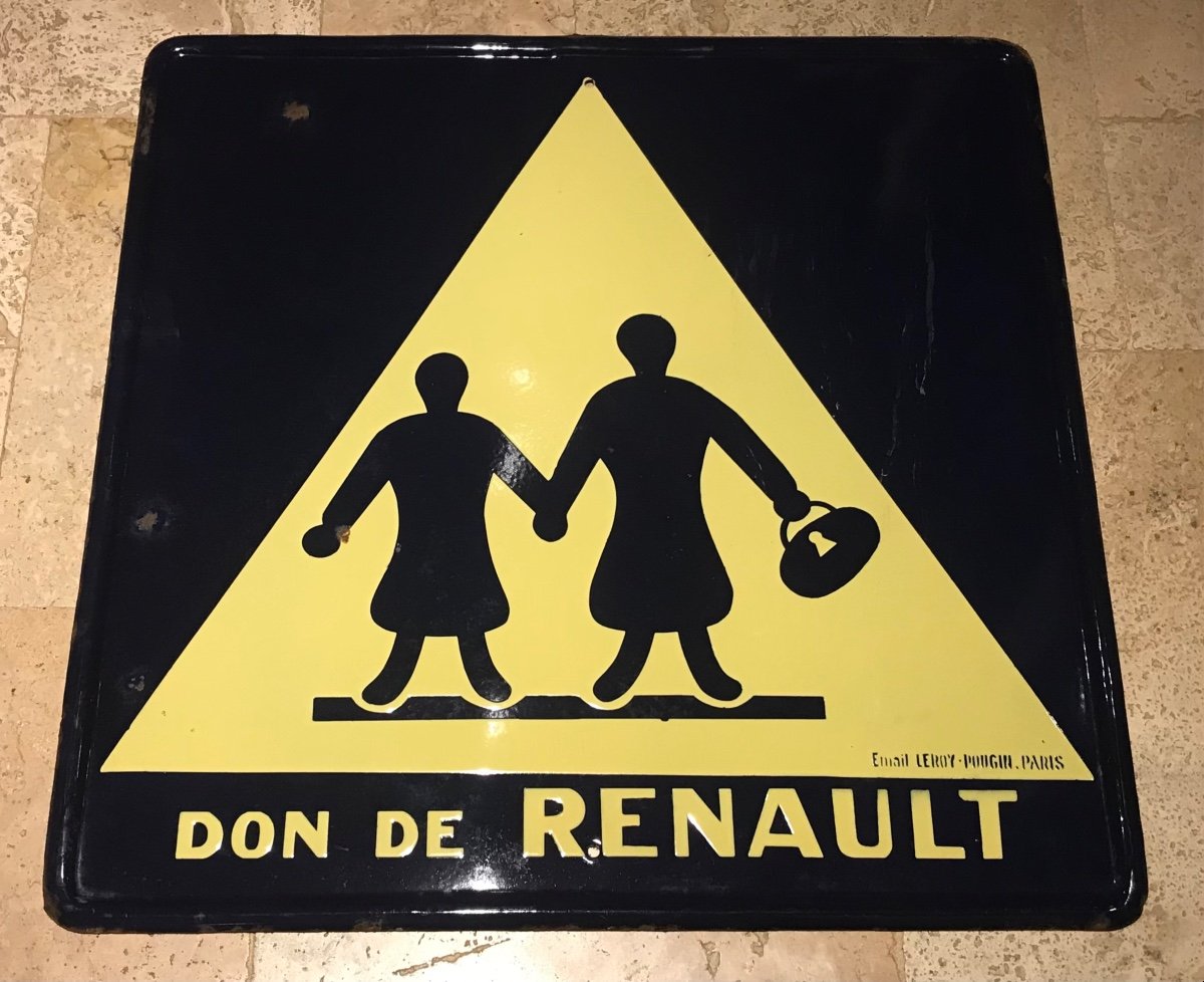 Plaque Emmaillee renault