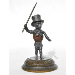 Object Of Curiosity, The African Trainer, Circus, 19th Century Mounted Nutmeg, Napoleon III