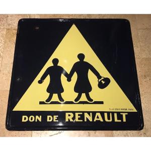 Renault Enamel Plate