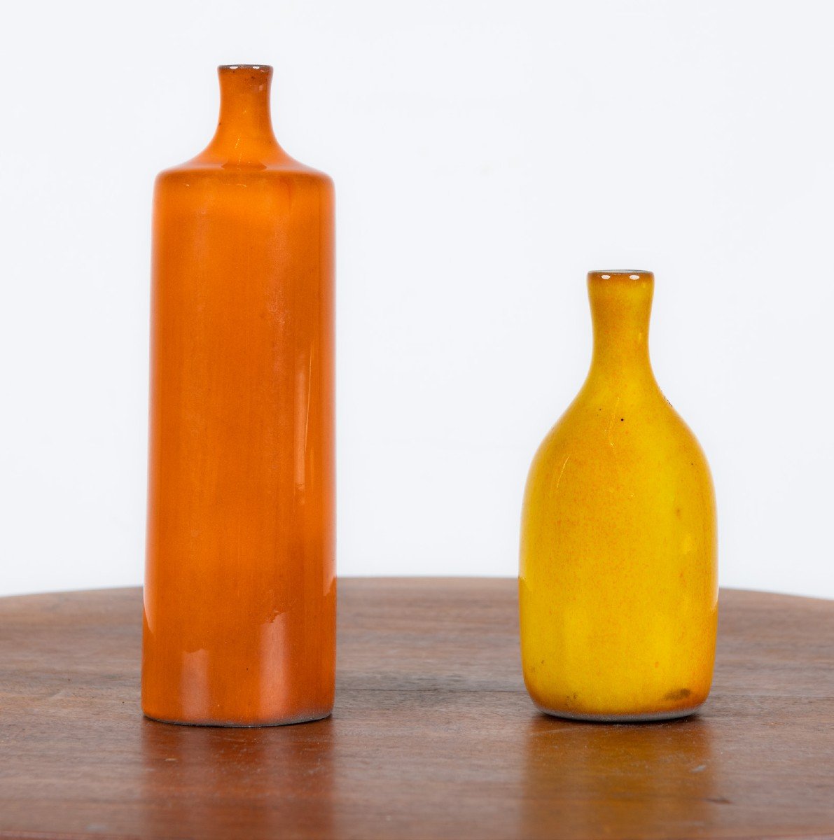  Pair Of Ceramic Bottles By Jacques And Dani Ruelland, France, 1960