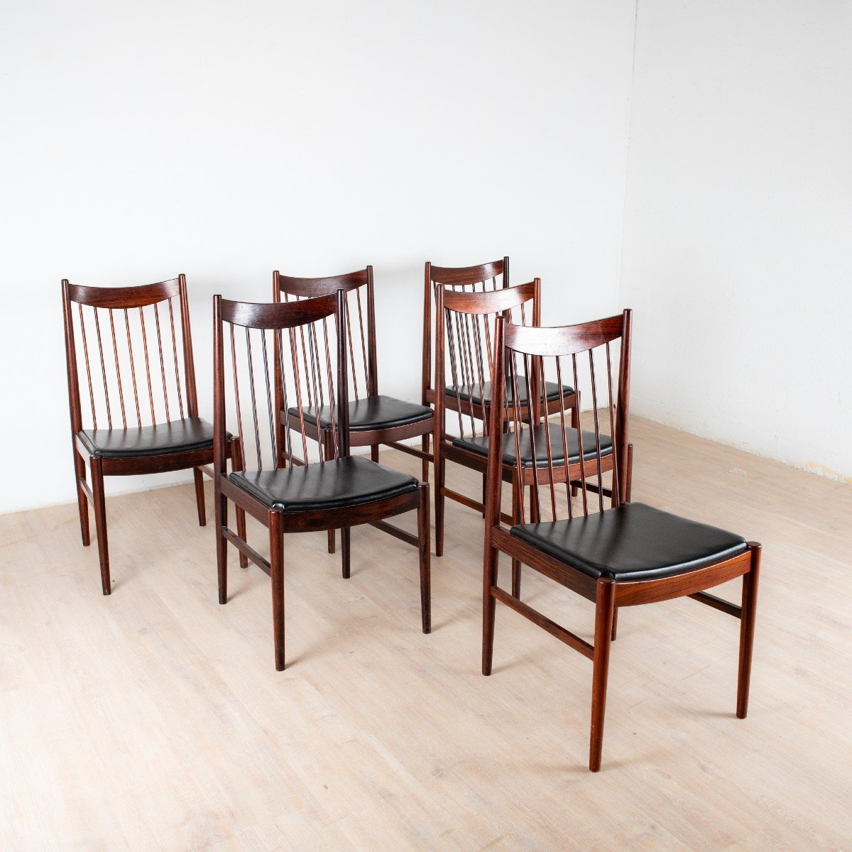 Chaises En Palissandre Par Arne Vodder Pour Sibast, Danemark, 1960s, Set De 6-photo-4