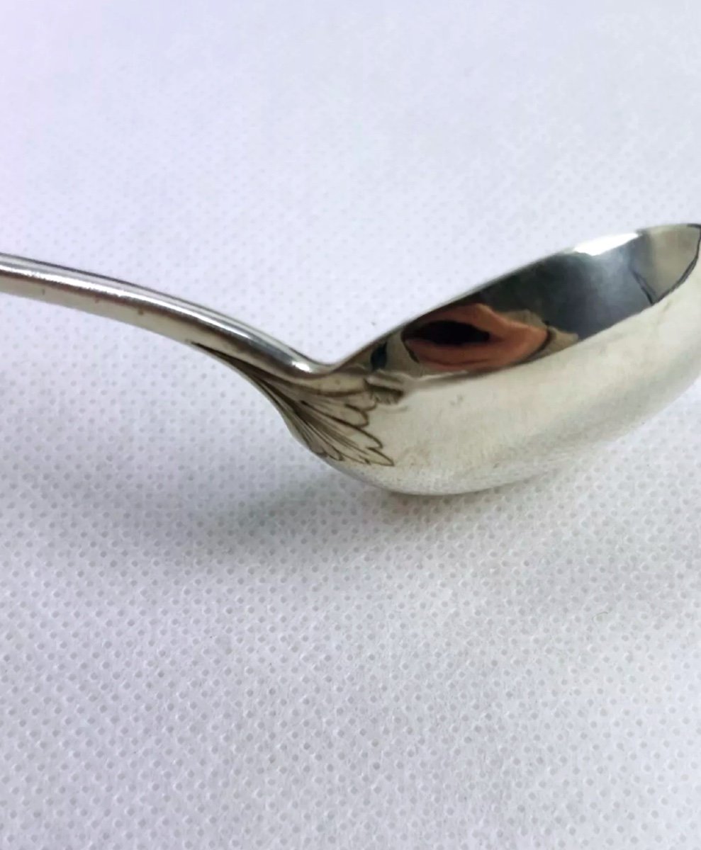 Box Of 2 Mustard Spoons In Sterling Silver-photo-1