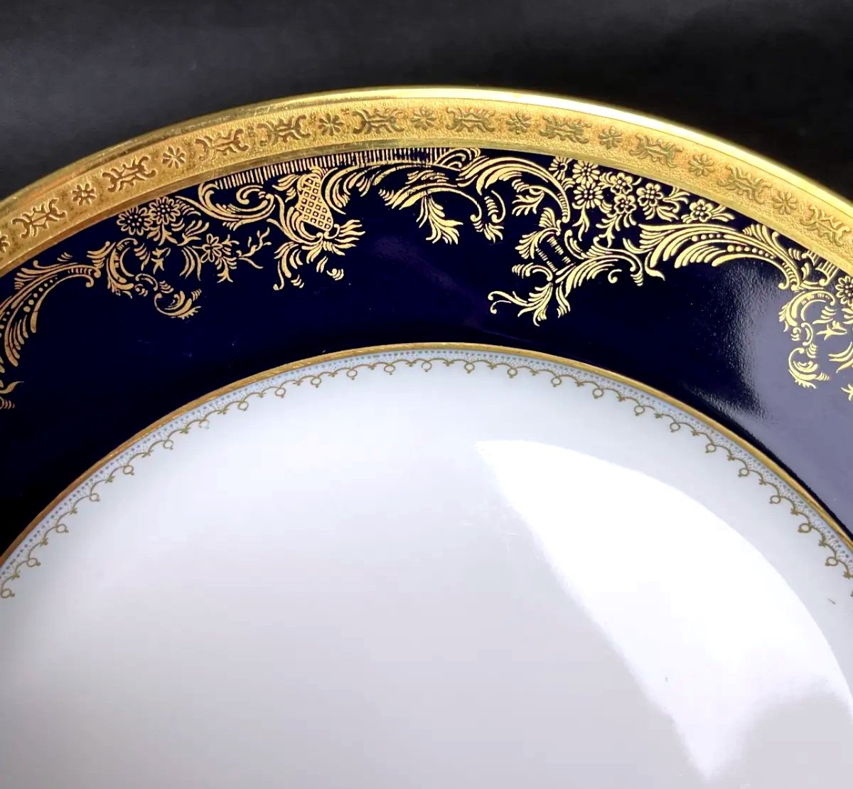 Haviland Limoges, Flat Plate, Pompadour Model-photo-3